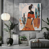 Painting by Numbers Abstract Ceramic Girl